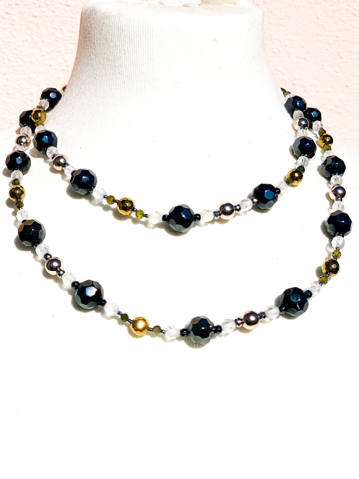 Four Colour Metal Necklace (Medium)
