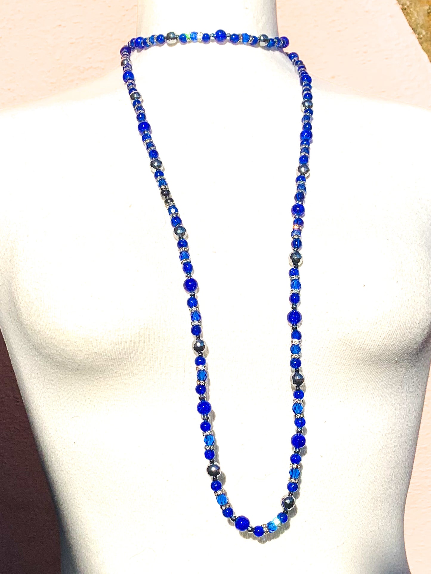 Princess | Royal Blue Sapphire Necklace (Extra Long)