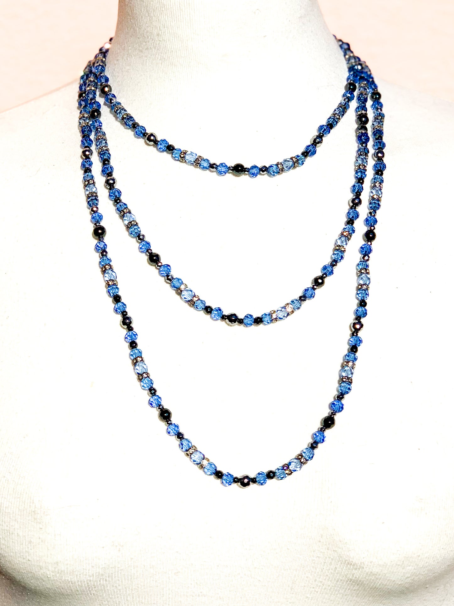 Princess | Cornflower Blue Sapphire Necklace (Extra Long)