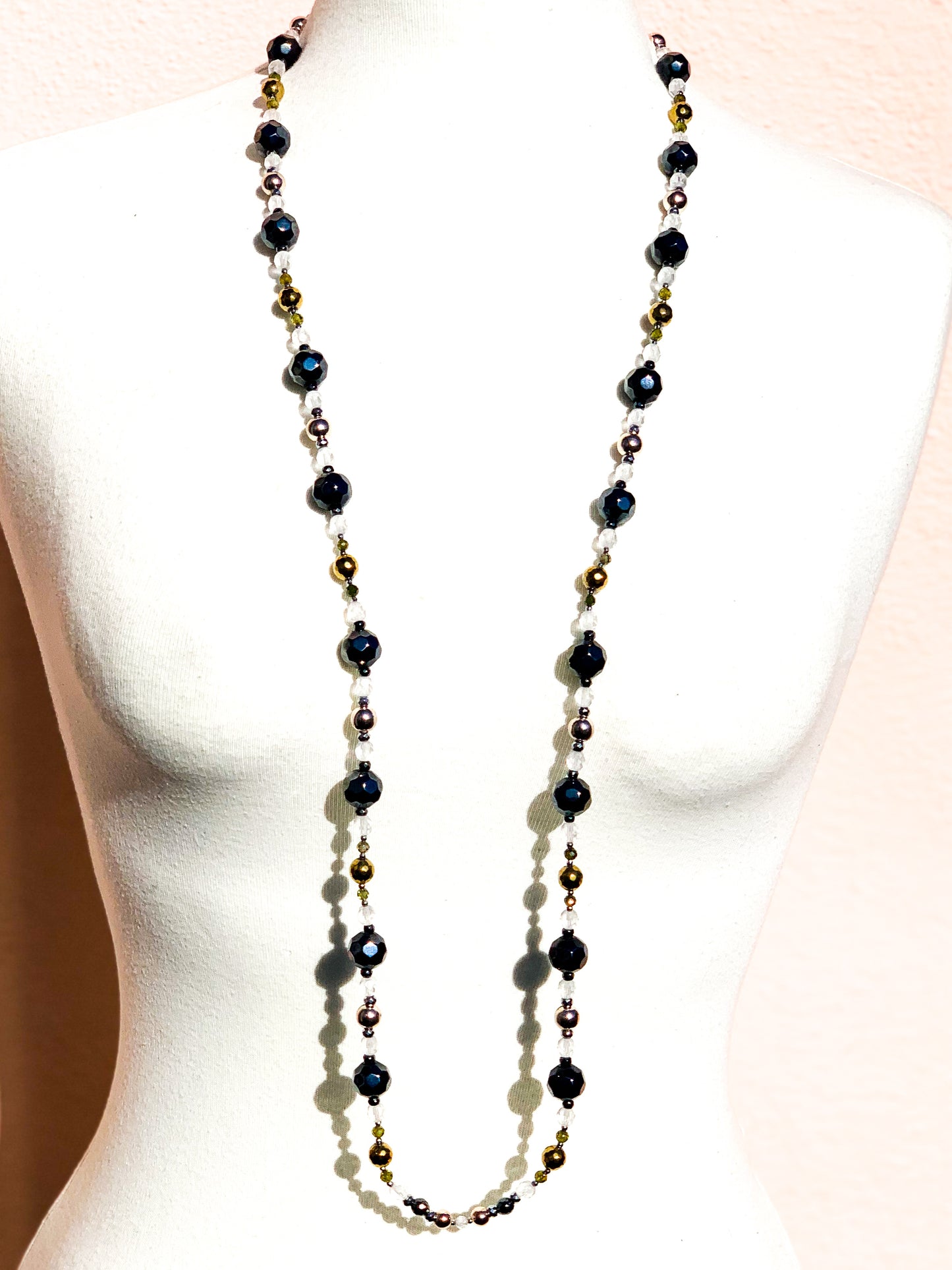 Four Colour Metal Necklace (Medium)