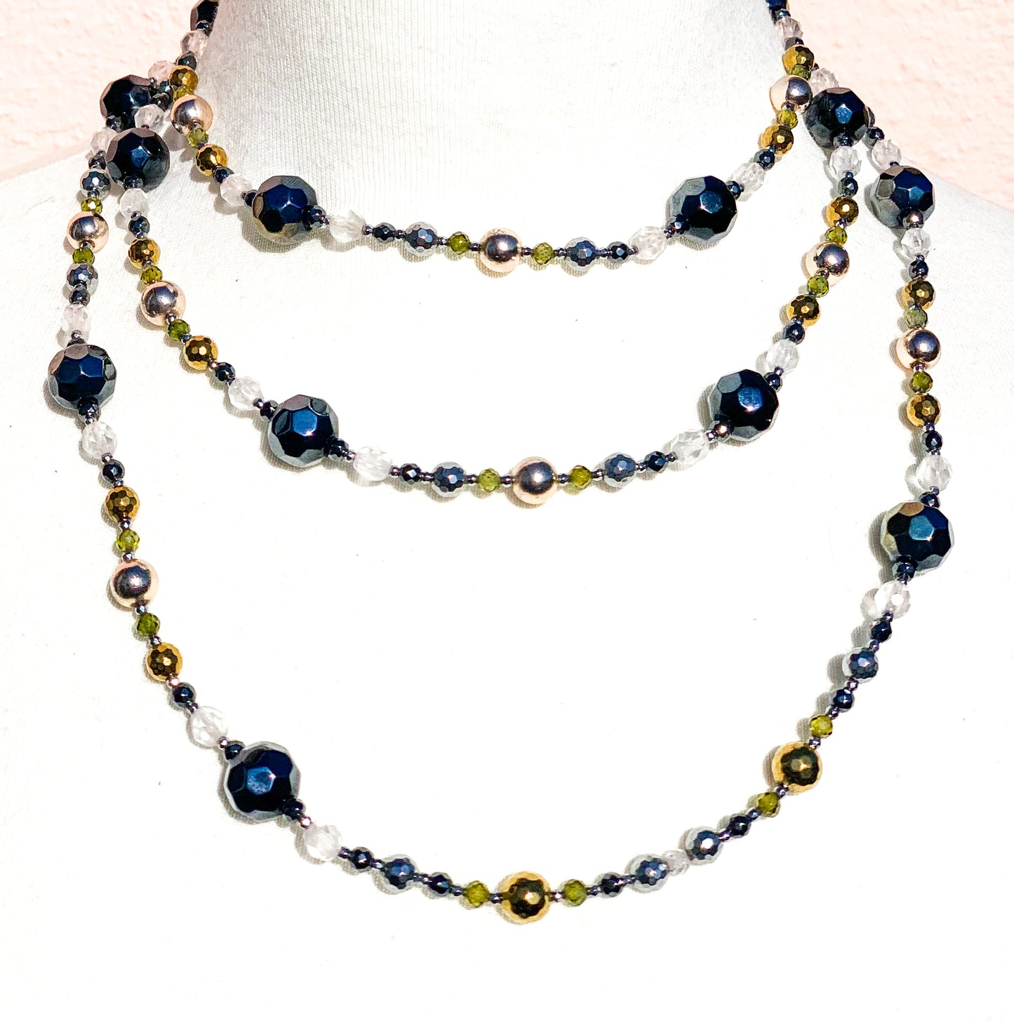 Four Colour Metal Necklace (Large)