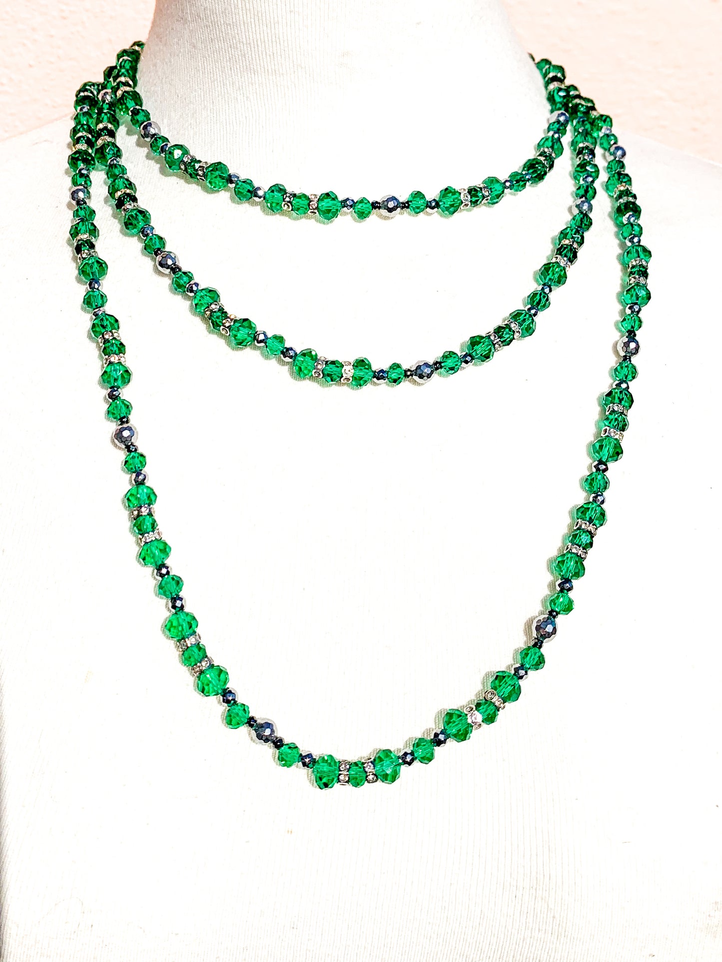 Princess | Emerald Necklace (Extra Long)
