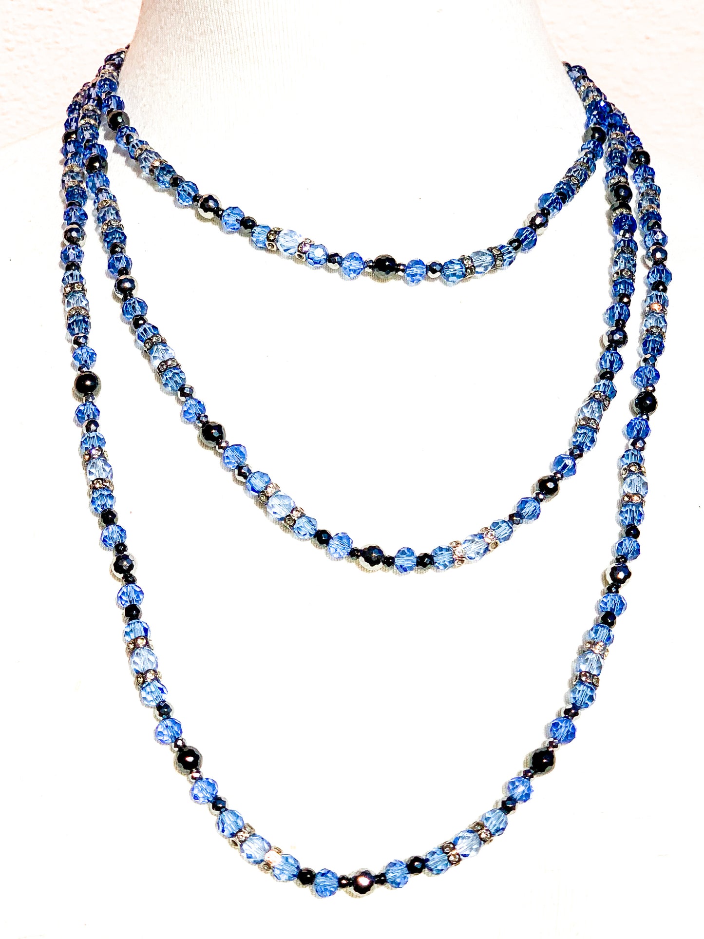 Princess | Cornflower Blue Sapphire Necklace (Extra Long)
