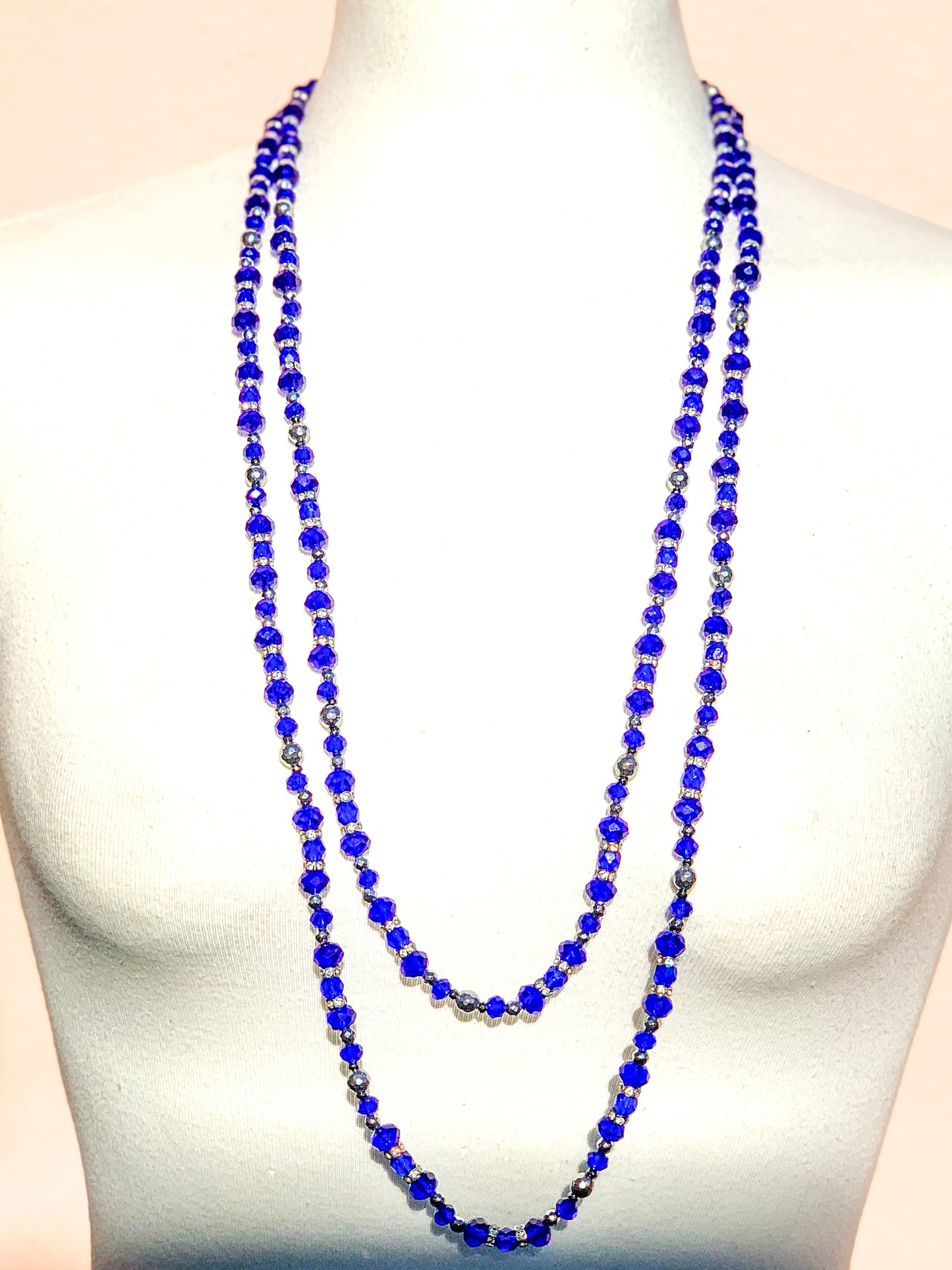 Princess | Dark Blue Sapphire Necklace (Extra Long)