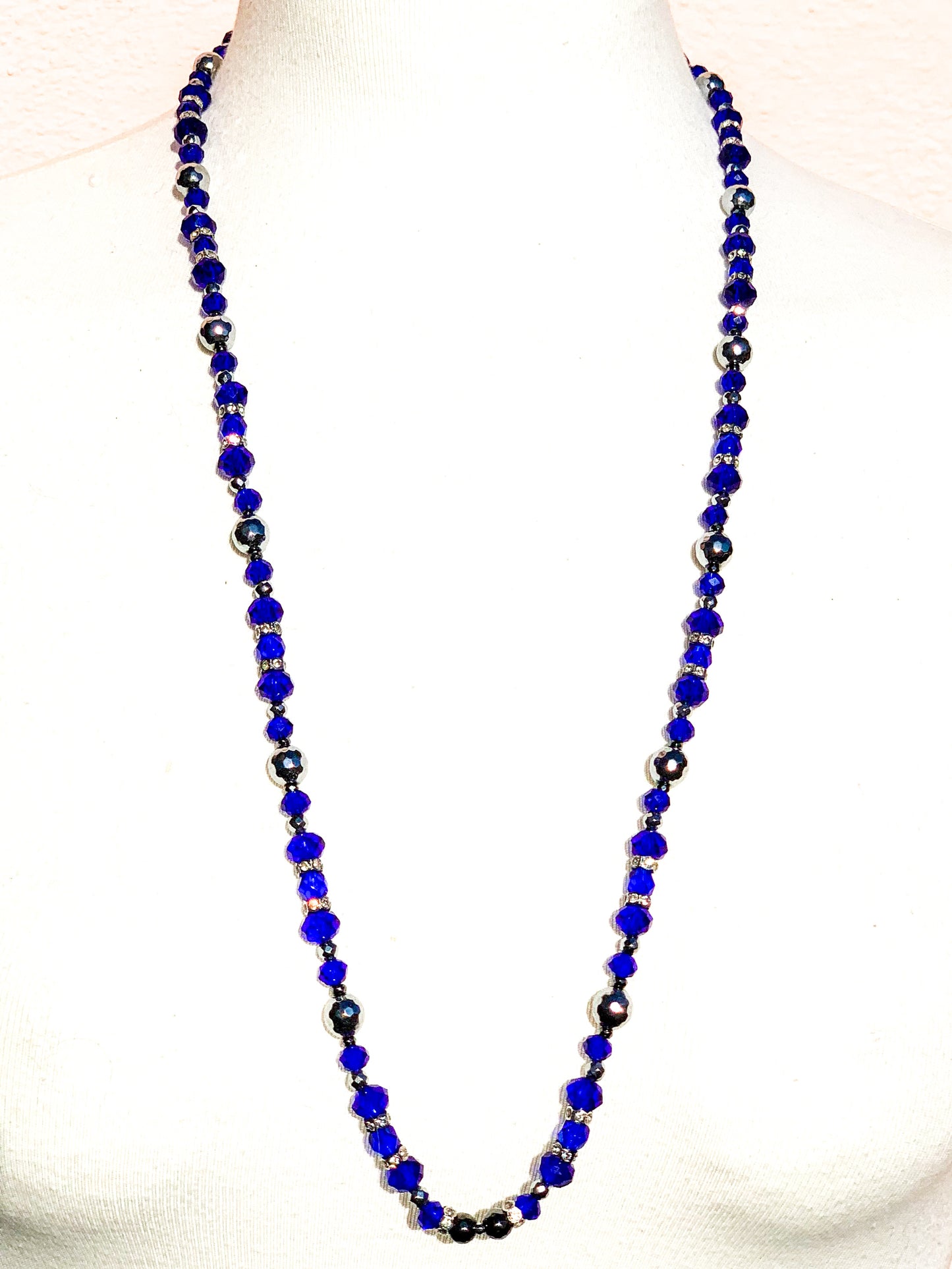 Princess | Dark Blue Sapphire Necklace (Long)