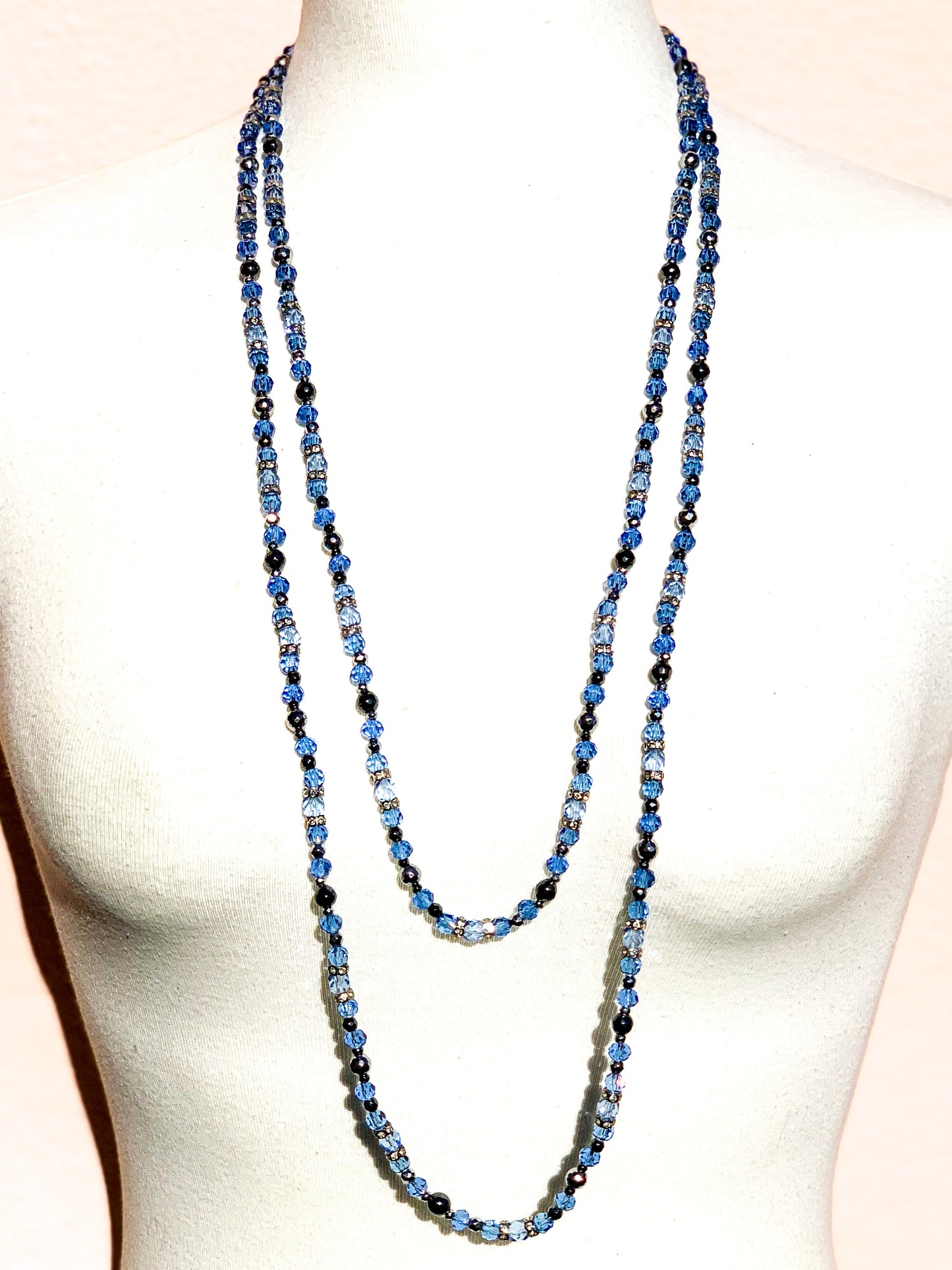 Princess | Cornflower Blue Sapphire Necklace (Extra Long)