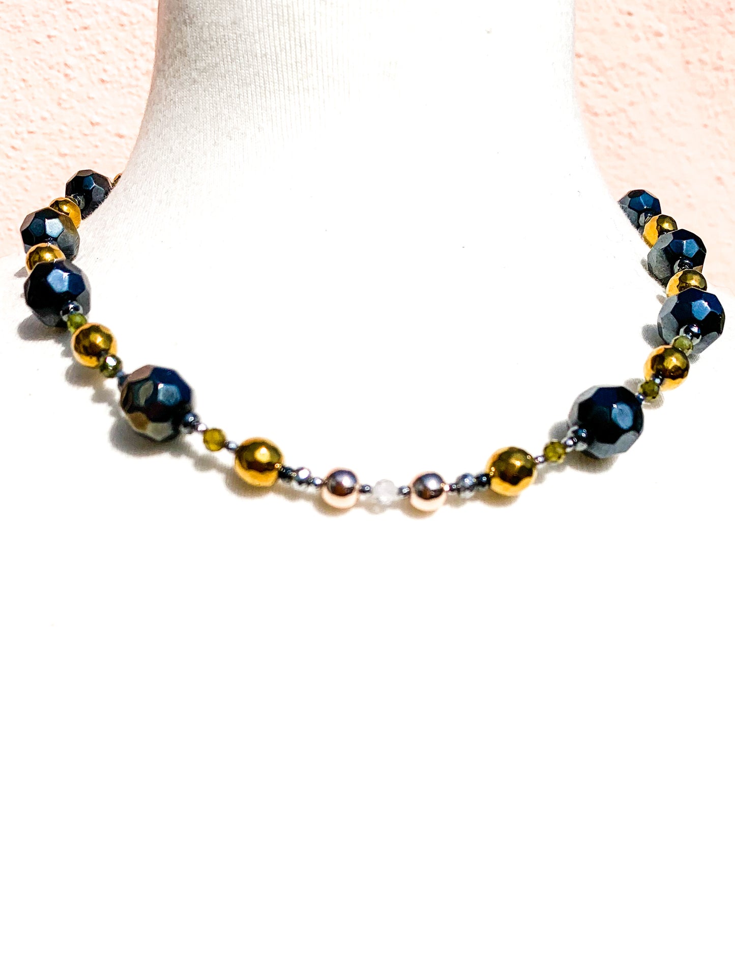 Four Colour Metal Necklace (Small)