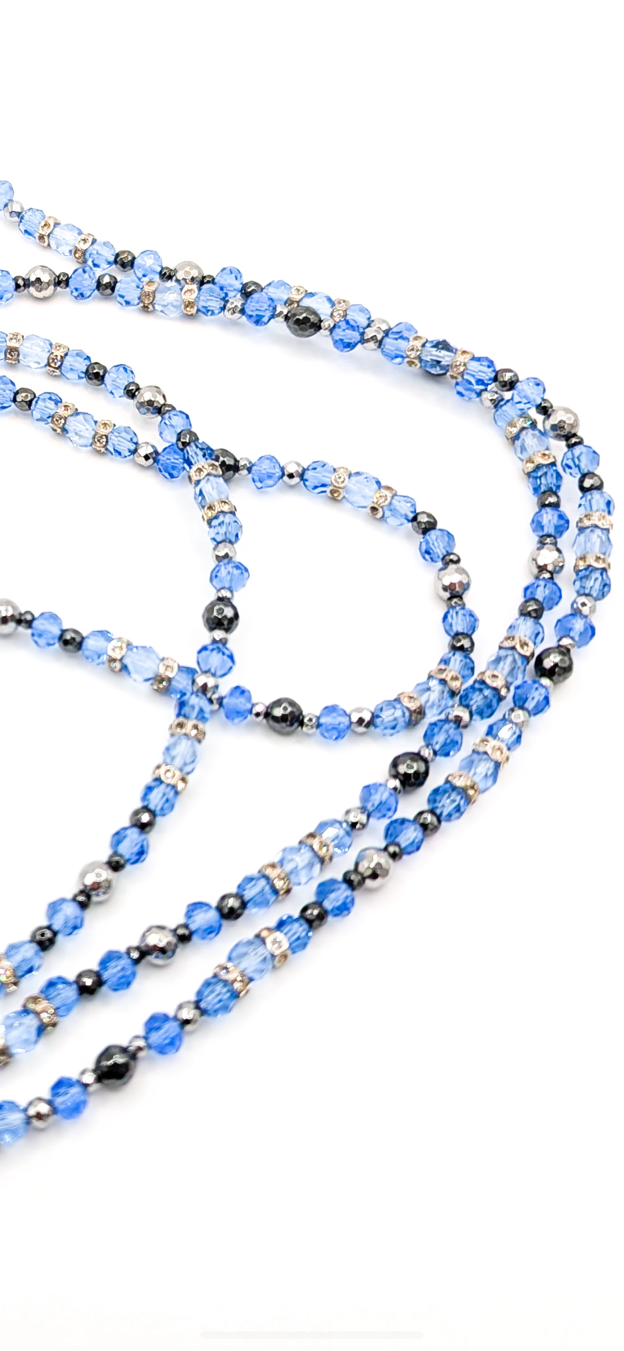 Princess | Cornflower Blue Sapphire Necklace (Extra Long)