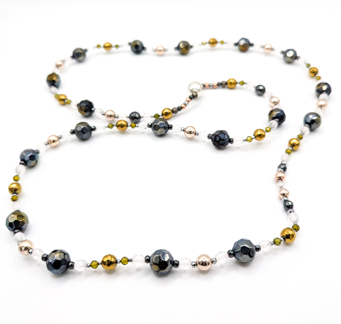 Four Colour Metal Necklace (Medium)