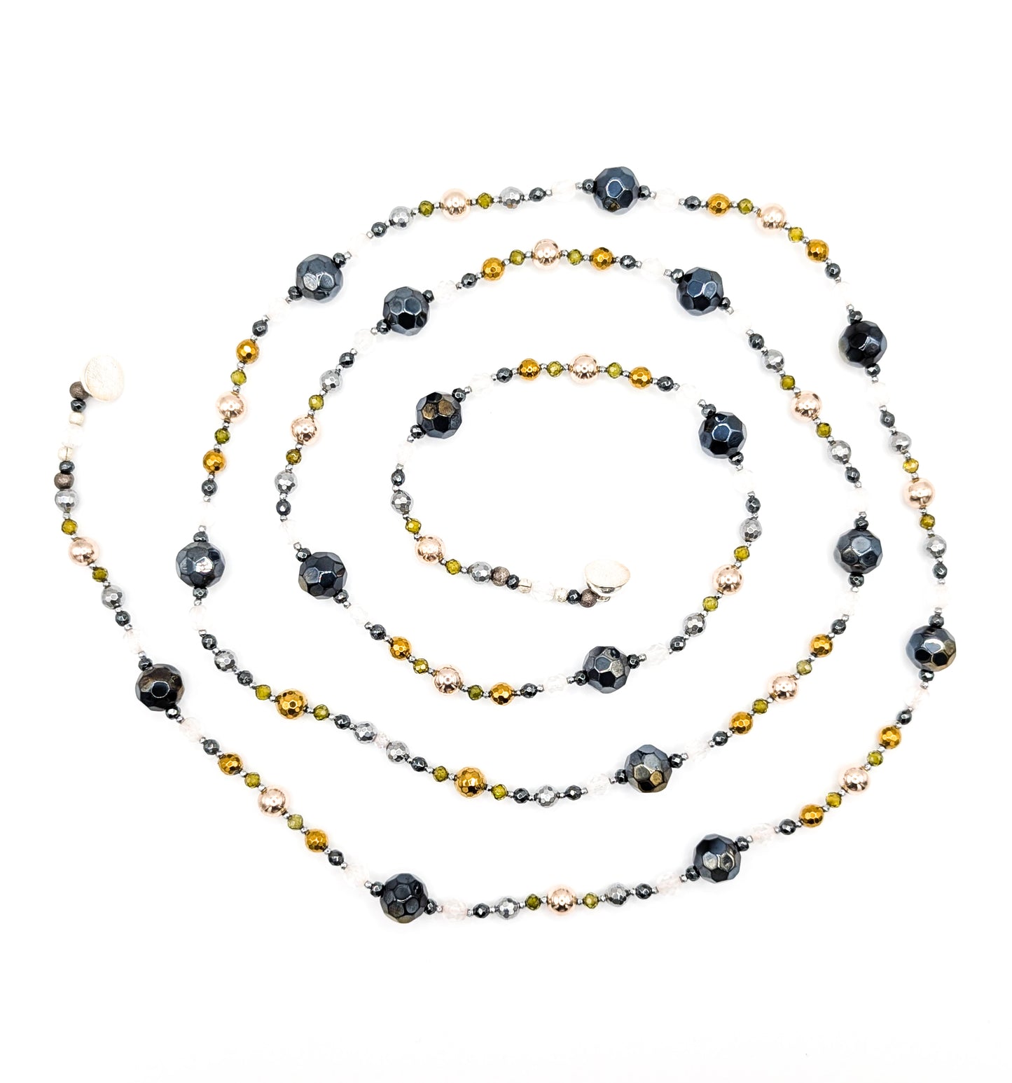 Four Colour Metal Necklace (Large)