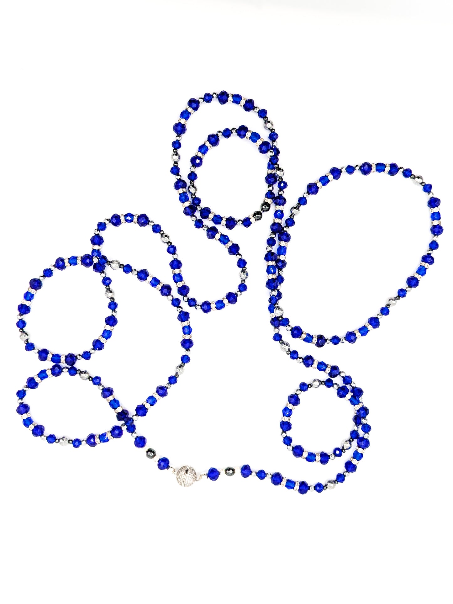 Princess | Dark Blue Sapphire Necklace (Extra Long)
