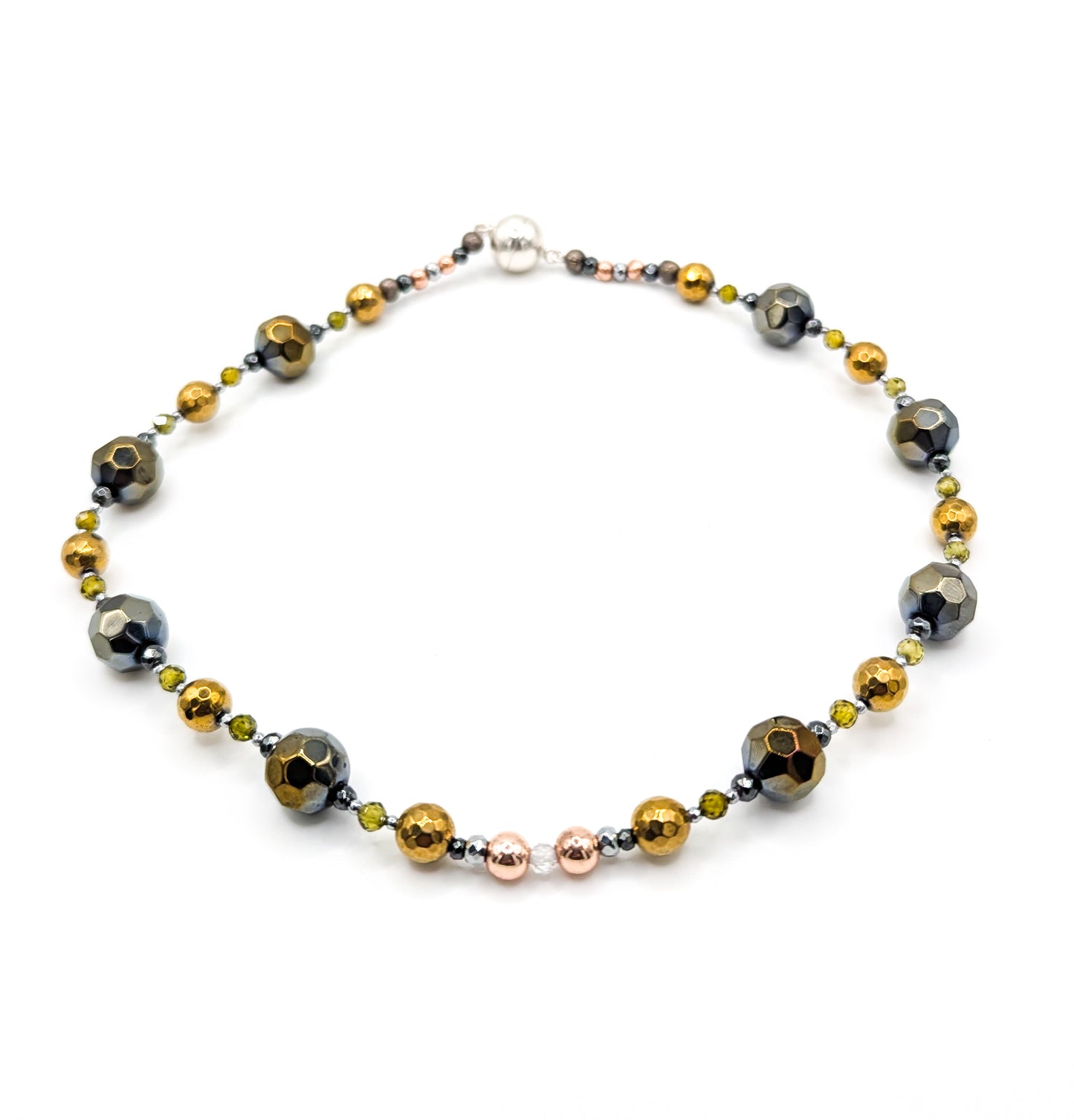 Four Colour Metal Necklace (Extra Small)