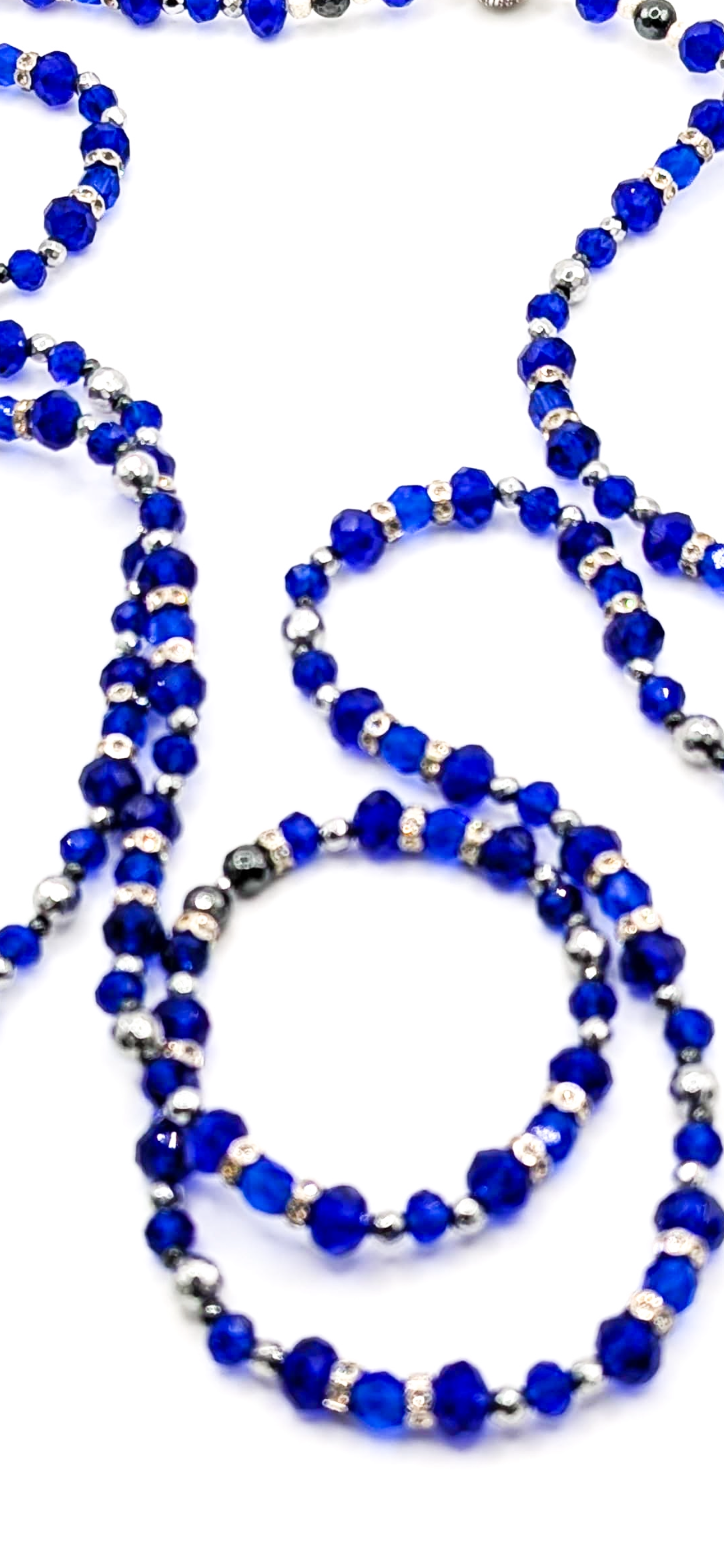 Princess | Dark Blue Sapphire Necklace (Extra Long)