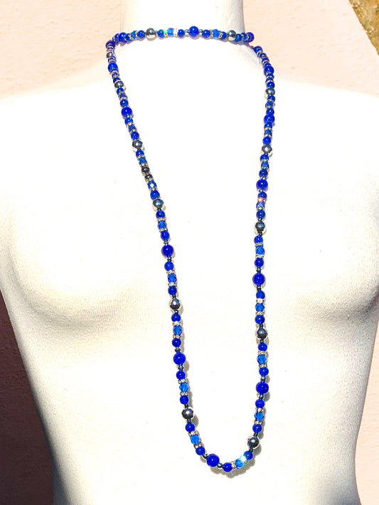 Princess | Royal Blue Sapphire Necklace (Extra Long)